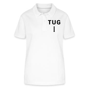 TUG Tugboat - Seafaring Sailing Ship Captain - Stanley/Stella Women’s Organic Polo Shirt ELLISER - white - Front - Anna (173cm)