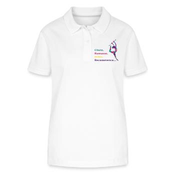 Chute-_Ramasse-_Recommence-- - Polo bio ELLISER Stanley/Stella Femme - blanc - Devant - Anna (173cm)