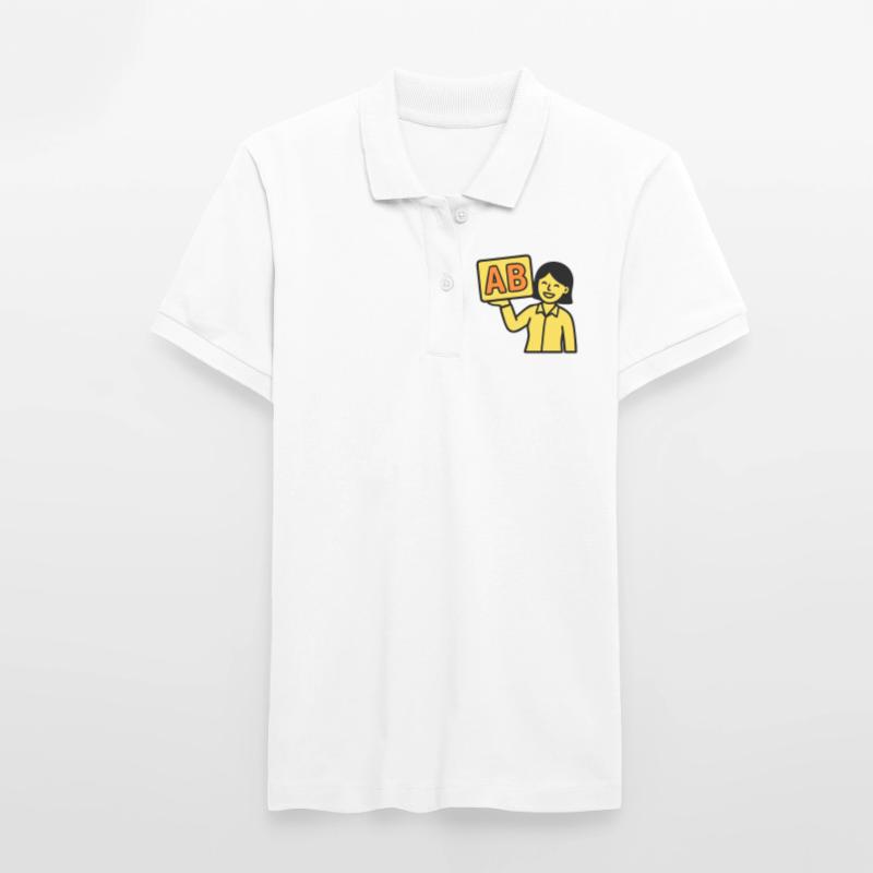 Teacher Elementary School ABC Vector Stanley/Stella Women’s Organic Polo Shirt ELLISER