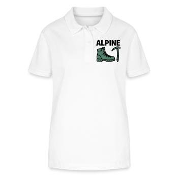 Wanderschuh Eispickel Alpine Bergsteigen Klettern - Stanley/Stella Frauen Bio-Poloshirt ELLISER - Weiß - Vorne - Anna (173cm)