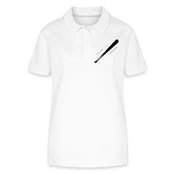 Baseball Bat Sketch - Stanley/Stella Women’s Organic Polo Shirt ELLISER - white - Front - Anna (173cm)