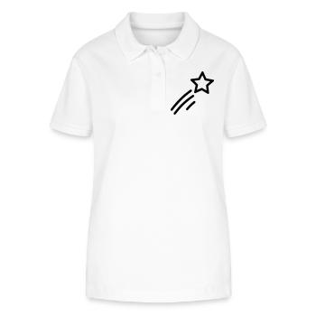 shooting star - Stanley/Stella Women’s Organic Polo Shirt ELLISER - white - Front - Anna (173cm)