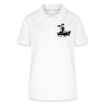 Kapitän Frau - Stanley/Stella Frauen Bio-Poloshirt ELLISER - Weiß - Vorne - Anna (173cm)
