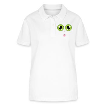 La langue au chat - Polo bio ELLISER Stanley/Stella Femme - blanc - Devant - Anna (173cm)