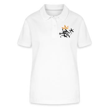 Graffiti Tag JGA Crew King 02 2C - Stanley/Stella Frauen Bio-Poloshirt ELLISER - Weiß - Vorne - Anna (173cm)