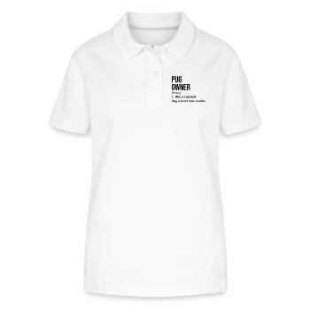 Pug - Stanley/Stella Women’s Organic Polo Shirt ELLISER - white - Front - Anna (173cm)