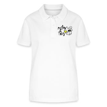 Retro Fan - Stanley/Stella Frauen Bio-Poloshirt ELLISER - Weiß - Vorne - Anna (173cm)