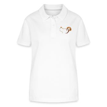 Écureuil - Polo bio ELLISER Stanley/Stella Femme - blanc - Devant - Anna (173cm)