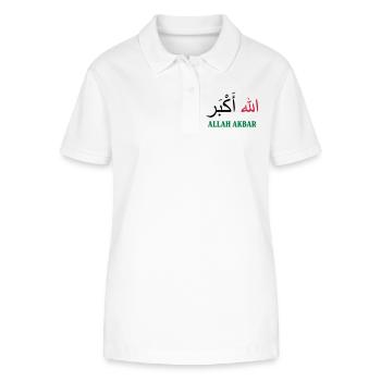 Allah Akbar - Polo bio ELLISER Stanley/Stella Femme - blanc - Devant - Anna (173cm)