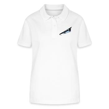 Wuppertal Schwebebahn bunt - Stanley/Stella Frauen Bio-Poloshirt ELLISER - Weiß - Vorne - Anna (173cm)