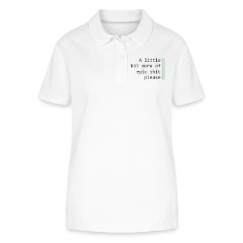 Ein wenig mehr Epik - Stanley/Stella Frauen Bio-Poloshirt ELLISER - Weiß - Vorne - Anna (173cm)