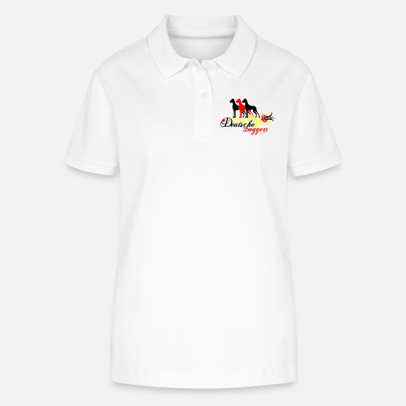 German mastiffs - Stanley/Stella Women’s Organic Polo Shirt ELLISER - white