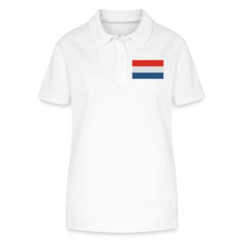 Holland - Polo bio ELLISER Stanley/Stella Femme - blanc - Devant - Anna (173cm)