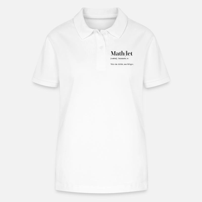 Dictionary Mathlet - Stanley/Stella Women’s Organic Polo Shirt ELLISER - white