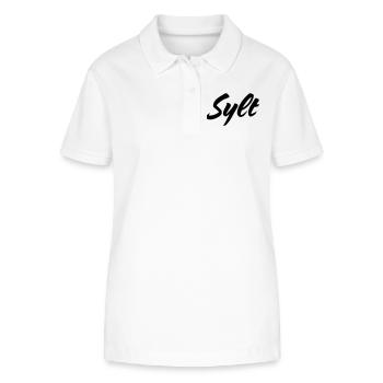 Sylt - Stanley/Stella Frauen Bio-Poloshirt ELLISER - Weiß - Vorne - Anna (173cm)