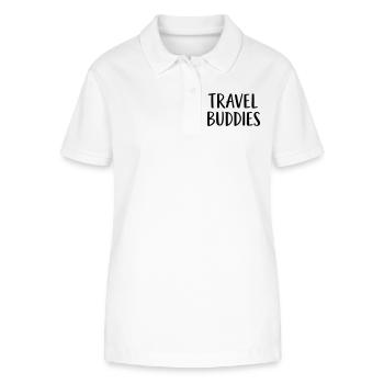 Travel buddies - Stanley/Stella Frauen Bio-Poloshirt ELLISER - Weiß - Vorne - Anna (173cm)