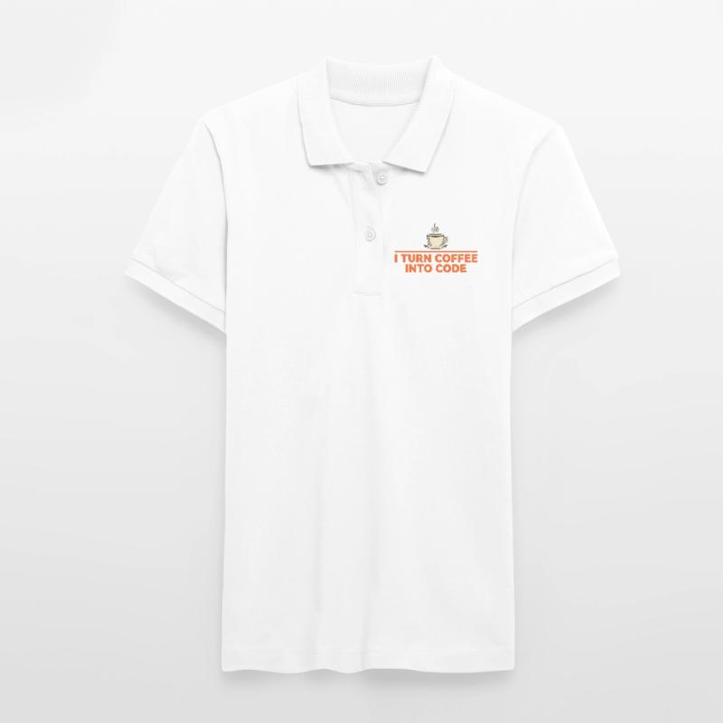 I Turn Coffee Into Code – Programmierer Retro Stanley/Stella Frauen Bio-Poloshirt ELLISER