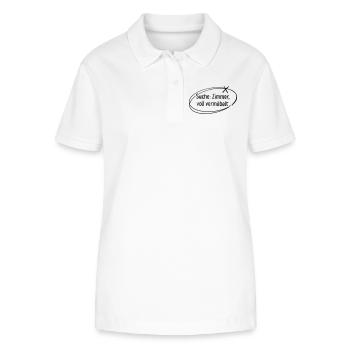 Suche Zimmer, voll vermöbelt - Stanley/Stella Frauen Bio-Poloshirt ELLISER - Weiß - Vorne - Anna (173cm)