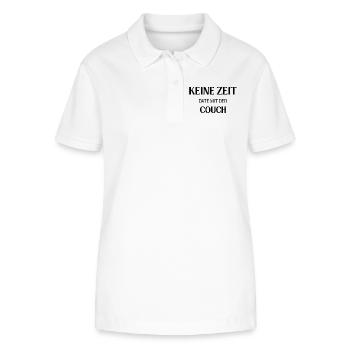 No Time – Date with the Couch - Stanley/Stella Women’s Organic Polo Shirt ELLISER - white - Front - Anna (173cm)