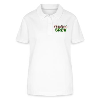 Weihnachten Crew Urlaub Muster - Stanley/Stella Frauen Bio-Poloshirt ELLISER - Weiß - Vorne - Anna (173cm)