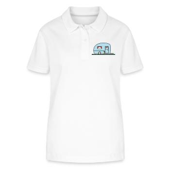 FEIERTAG. FROHE FEIERTAGE. GELIEBTE. MEISTER. LEHRER - Stanley/Stella Frauen Bio-Poloshirt ELLISER - Weiß - Vorne - Anna (173cm)