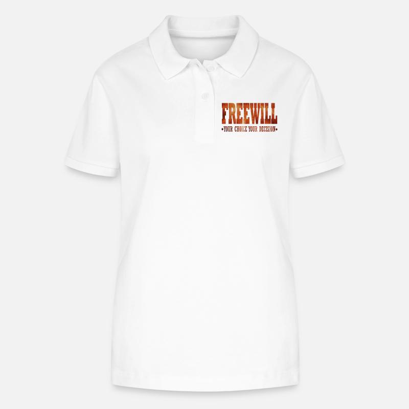 FreeWill - Stanley/Stella Women’s Organic Polo Shirt ELLISER - white