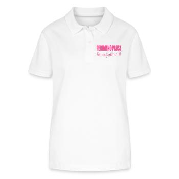 Perimenopause Frauen Stimmung - Stanley/Stella Frauen Bio-Poloshirt ELLISER - Weiß - Vorne - Anna (173cm)