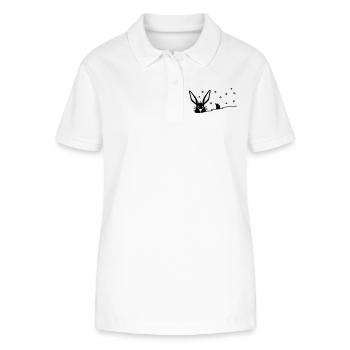 Cute bunny in the snow - Stanley/Stella Women’s Organic Polo Shirt ELLISER - white - Front - Anna (173cm)