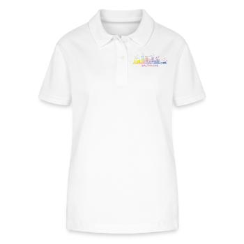 Baltimorean Watercolor Skyline Baltimore - Stanley/Stella Women’s Organic Polo Shirt ELLISER - white - Front - Anna (173cm)