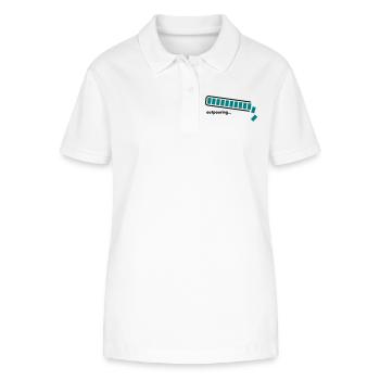 outpouring - Stanley/Stella Frauen Bio-Poloshirt ELLISER - Weiß - Vorne - Anna (173cm)