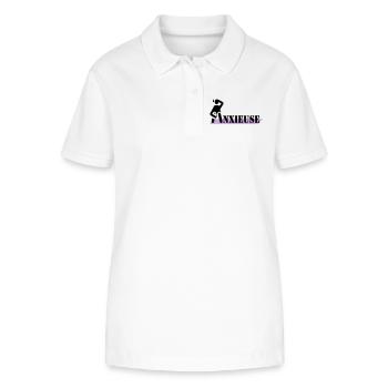 Anxieuse - Polo bio ELLISER Stanley/Stella Femme - blanc - Devant - Anna (173cm)