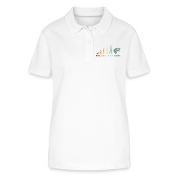 Plumber Evolution - Stanley/Stella Women’s Organic Polo Shirt ELLISER - white - Front - Anna (173cm)