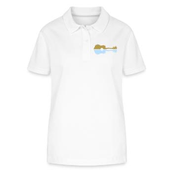 Gitarre pastel  - Stanley/Stella Frauen Bio-Poloshirt ELLISER - Weiß - Vorne - Anna (173cm)