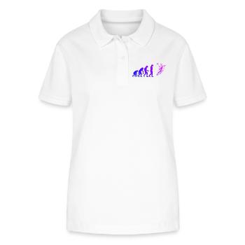 Handball Liebe zum Anziehen für Männer - Stanley/Stella Frauen Bio-Poloshirt ELLISER - Weiß - Vorne - Anna (173cm)