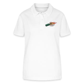Flaming Bottle Be The Light - Stanley/Stella Women’s Organic Polo Shirt ELLISER - white - Front - Anna (173cm)