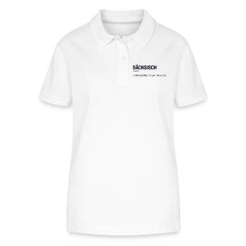 SAXON Saxe - Polo bio ELLISER Stanley/Stella Femme - blanc - Devant - Anna (173cm)