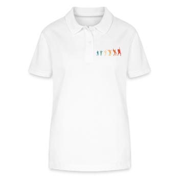 Evolution Rock Music Rock Guitarist - Stanley/Stella Women’s Organic Polo Shirt ELLISER - white - Front - Anna (173cm)