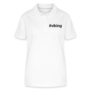 VIKING Hashtag - Stanley/Stella Frauen Bio-Poloshirt ELLISER - Weiß - Vorne - Anna (173cm)