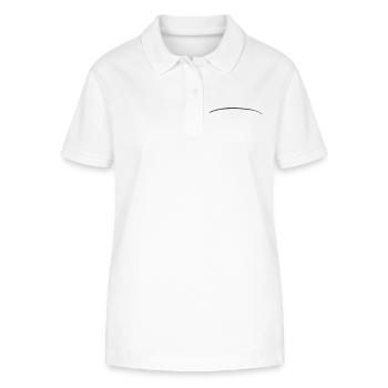 curved stroke brushstroke underscore line - Stanley/Stella Women’s Organic Polo Shirt ELLISER - white - Front - Anna (173cm)