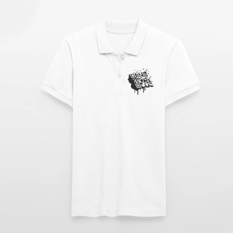 Un code à barres 3D comme un graffiti Polo bio ELLISER Stanley/Stella Femme