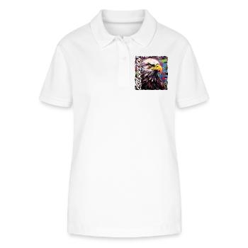 Austria Design with Eagle for Austrians - Stanley/Stella Women’s Organic Polo Shirt ELLISER - white - Front - Anna (173cm)