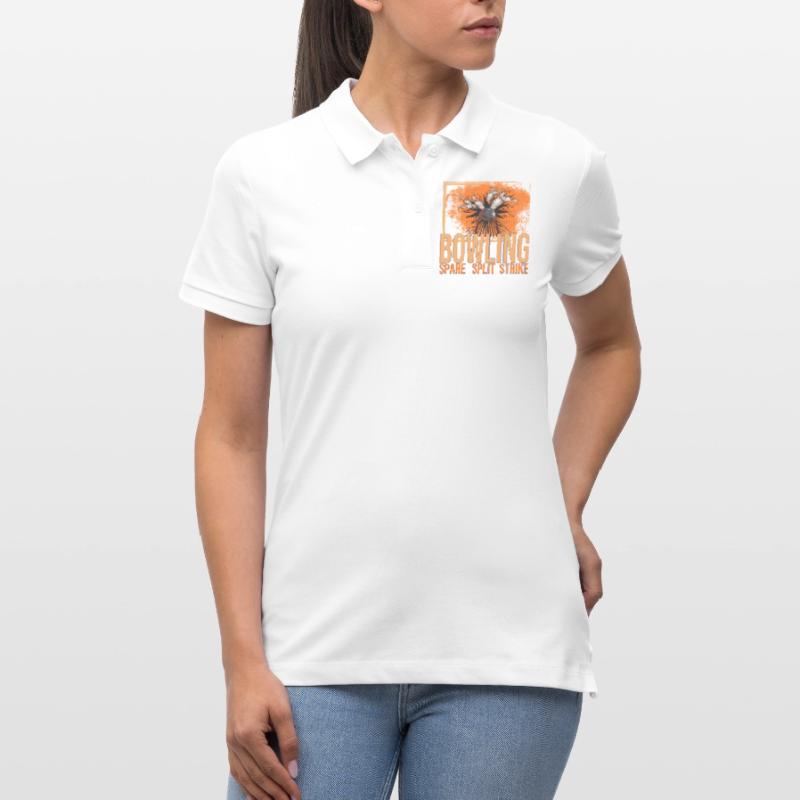 Bowling - Spare - Split - Strike Stanley/Stella Frauen Bio-Poloshirt ELLISER