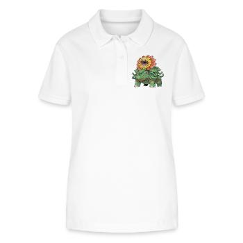 Sunflower Monster Beast - Stanley/Stella Women’s Organic Polo Shirt ELLISER - white - Front - Anna (173cm)