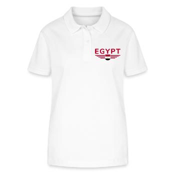 Ägypten Kairo Fan Outfit T Shirt Design Mode - Stanley/Stella Frauen Bio-Poloshirt ELLISER - Weiß - Vorne - Anna (173cm)