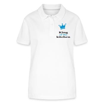 Lustige Köchschürze für Köche - Stanley/Stella Frauen Bio-Poloshirt ELLISER - Weiß - Vorne - Anna (173cm)