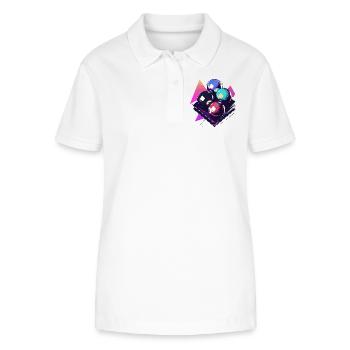 Billiard Balls Graphic - Stanley/Stella Women’s Organic Polo Shirt ELLISER - white - Front - Anna (173cm)