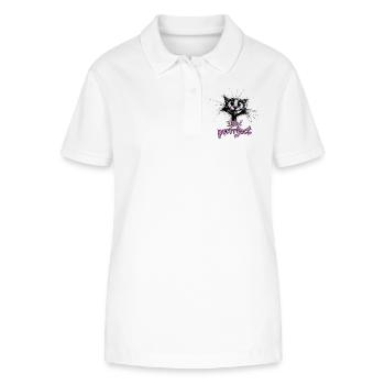 Super cute cat - I feel purrrfect - Stanley/Stella Women’s Organic Polo Shirt ELLISER - white - Front - Anna (173cm)
