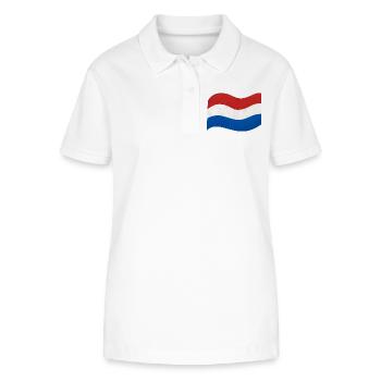Drapeau des Pays-Bas - Polo bio ELLISER Stanley/Stella Femme - blanc - Devant - Anna (173cm)