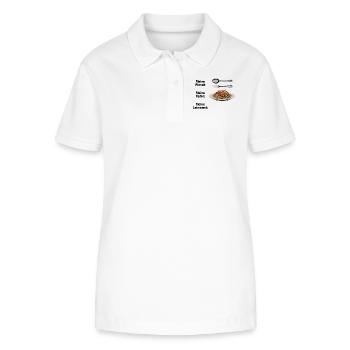 Spaghetti Bolognese Pinsel Farbe Leinwand Pasta - Stanley/Stella Frauen Bio-Poloshirt ELLISER - Weiß - Vorne - Anna (173cm)