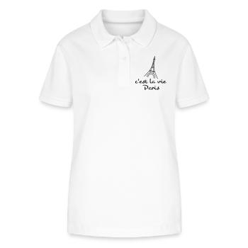c'est la vie - Stanley/Stella Women’s Organic Polo Shirt ELLISER - white - Front - Anna (173cm)